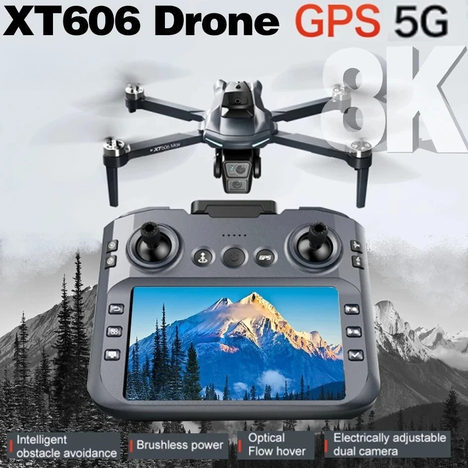 Drone Kf Rc - Original XT606 Drone Professional 8K HD