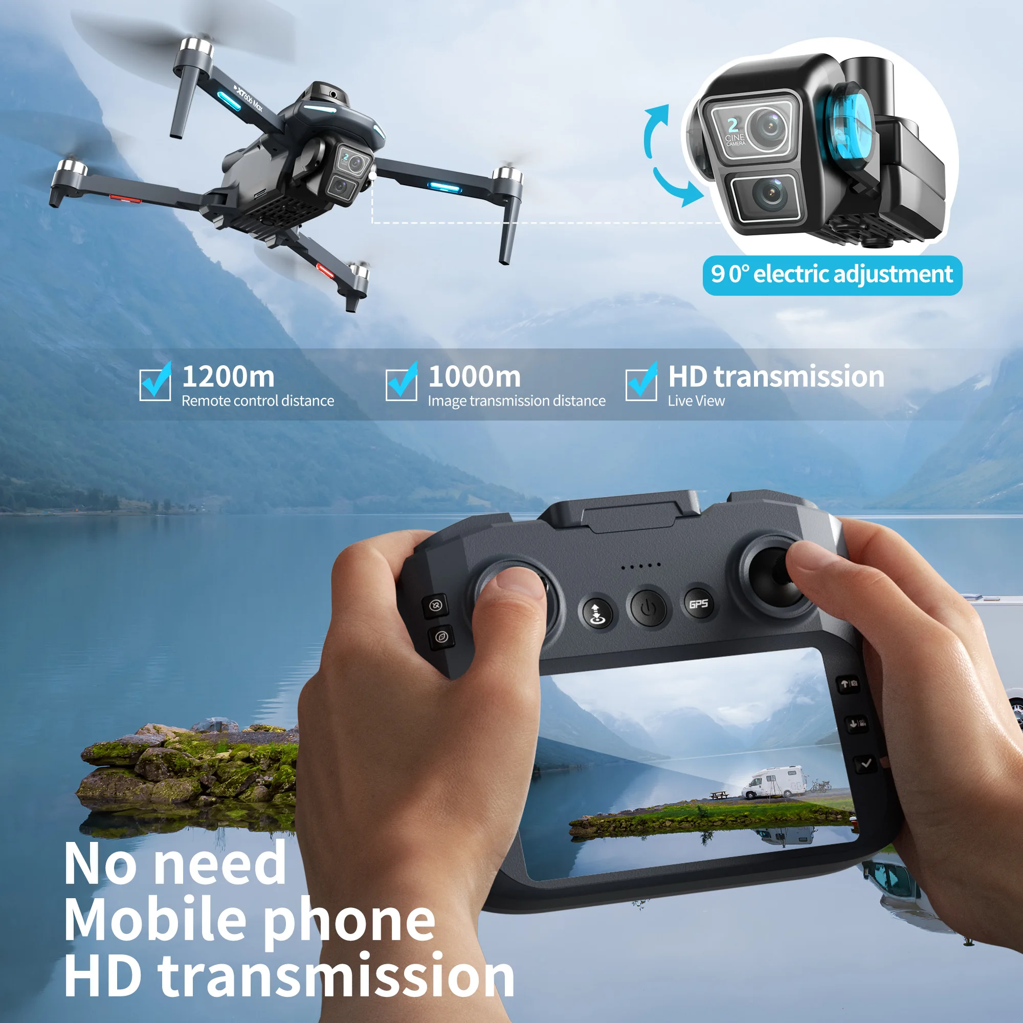 Original XT606 Drone Professio - Drone Kf Rc recension och pris