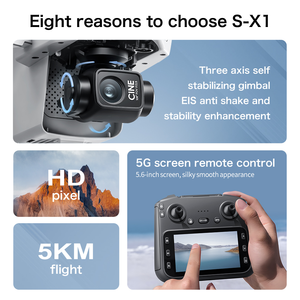S-X1 Mini Drone 8K Professiona - Drone X1 Rc recension och pris