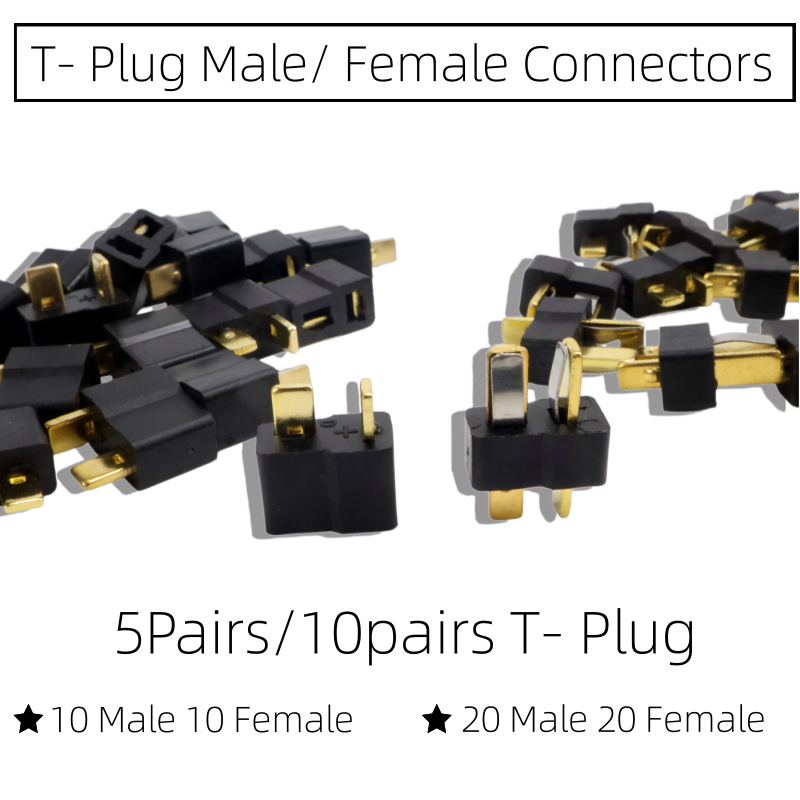 T Plug Male Female Connectors  - Drone Rc Not Connected recension och pris