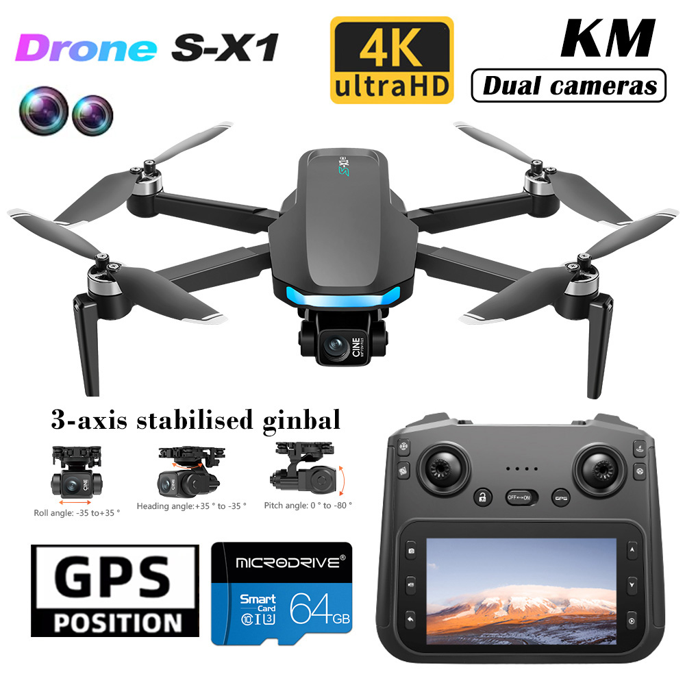 S-X1 New Drone with Screen 3-A - Drone X1 Rc recension och pris