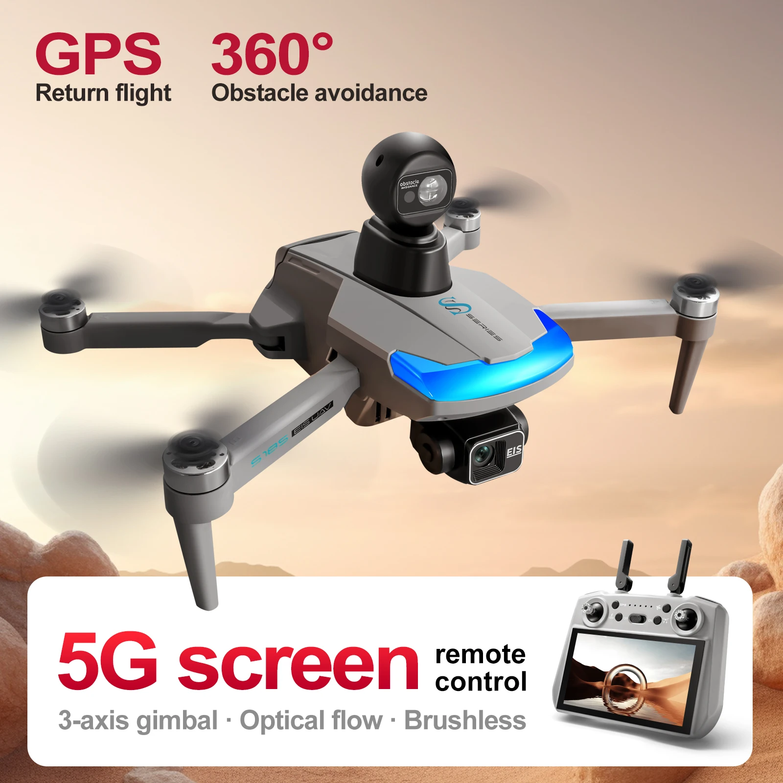 S185 Professional Drone 2.7K H - Drone Kf Rc recension och pris