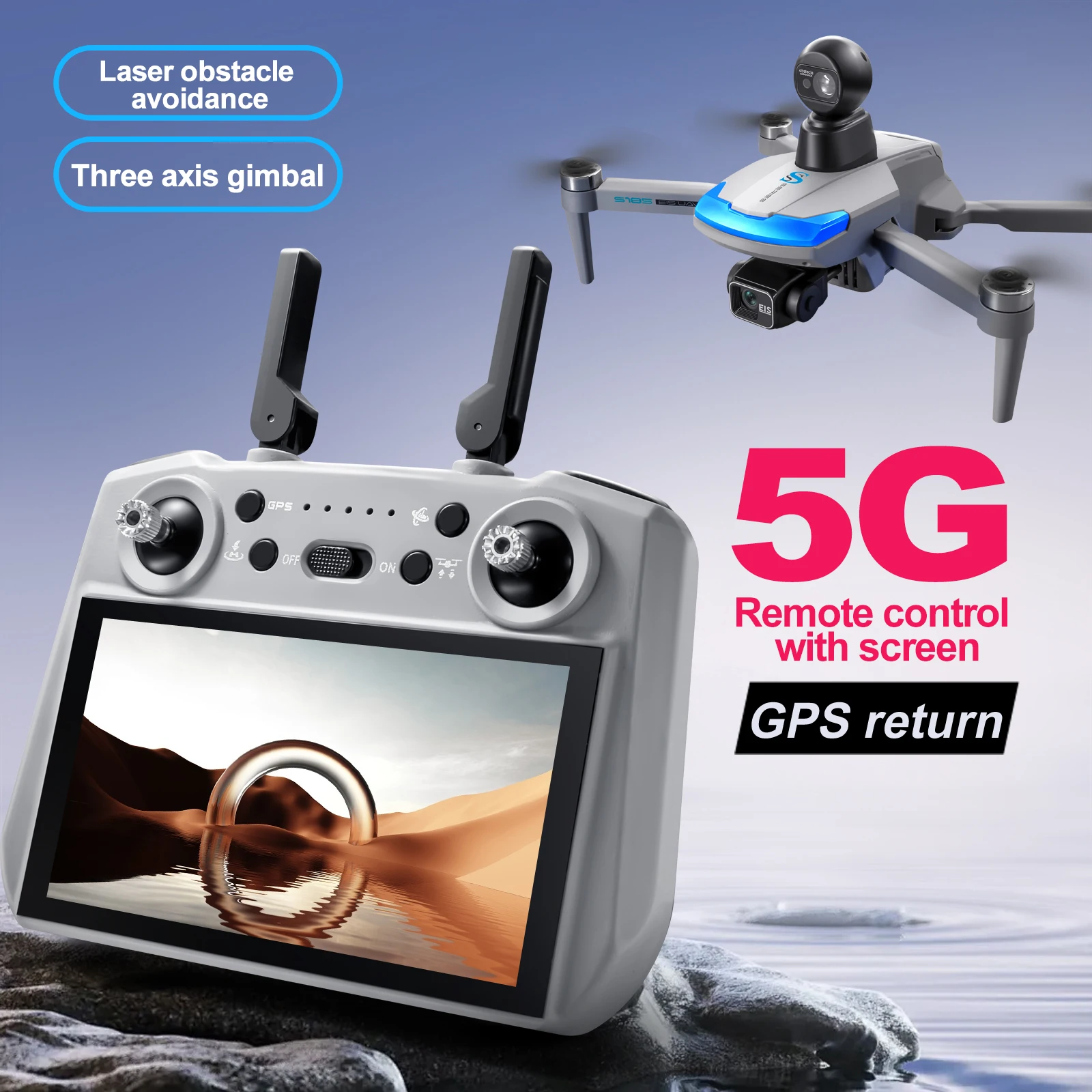 S185 Professional Drone 2.7K H - Drone Kf Rc recension och pris