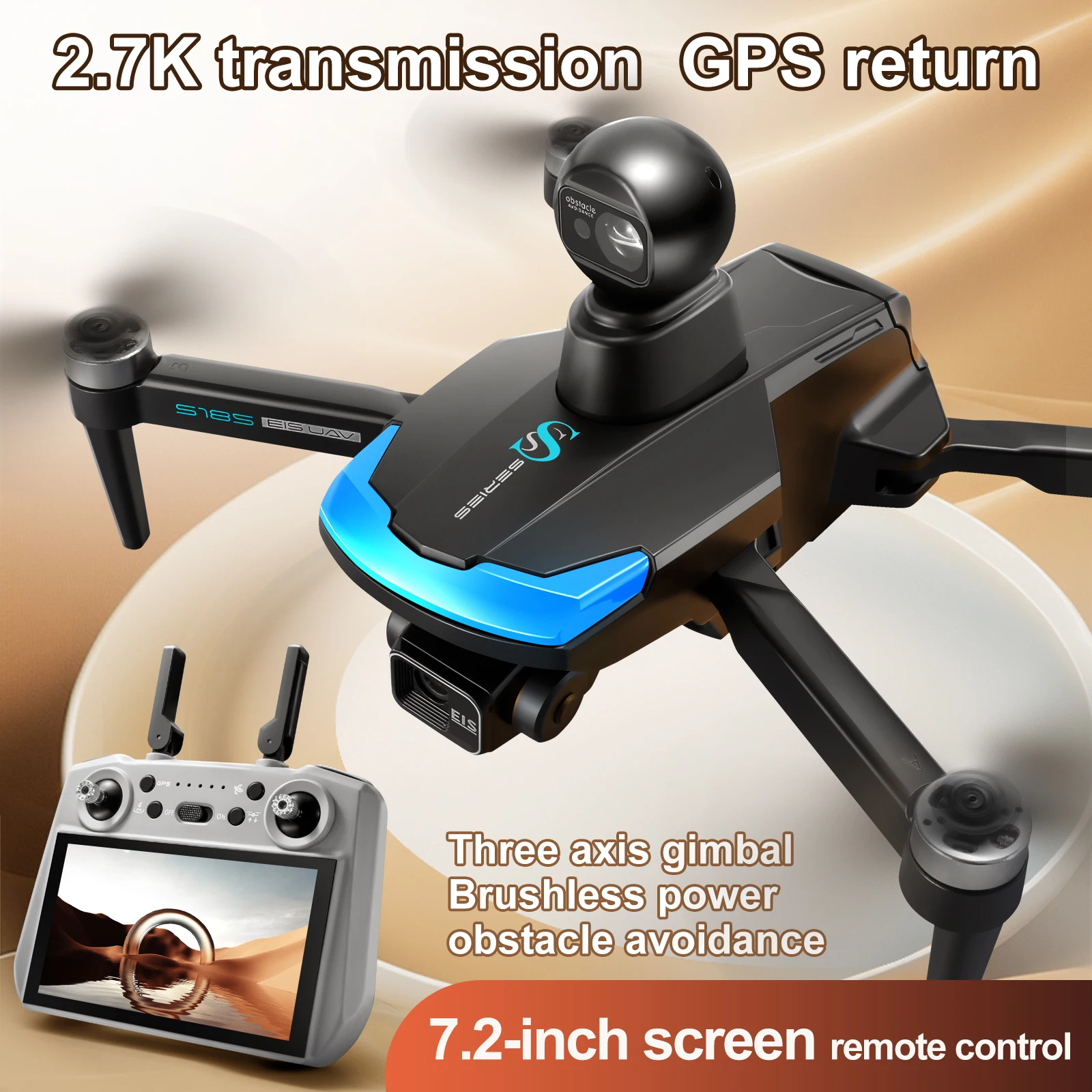 S185 Professional Drone 2.7K H - Drone Kf Rc recension och pris