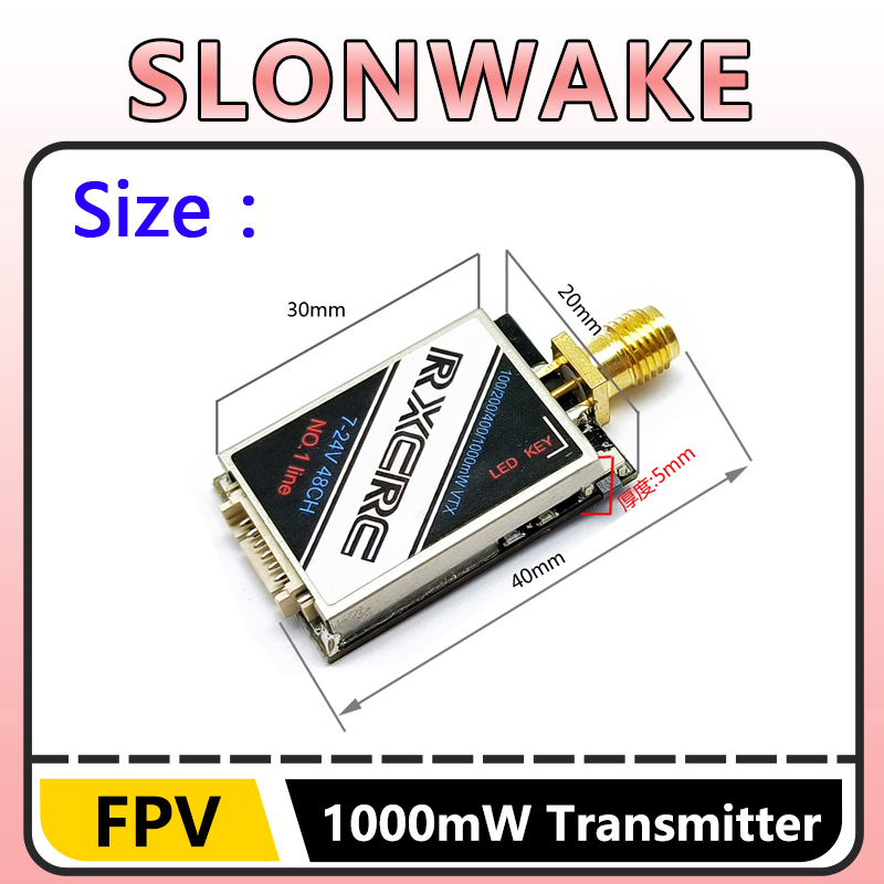 SLONWAKE  5.8G 48CH 1W VTX 100 - Drone Rc Remote recension och pris