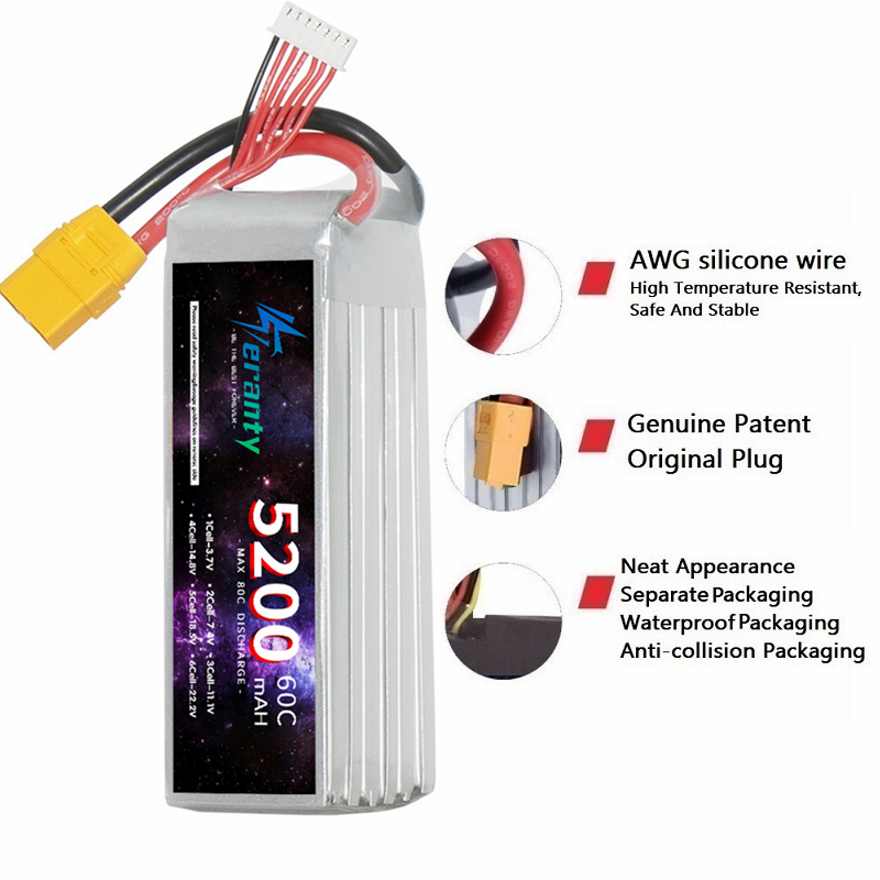 TERANTY 6S 5200mAh Lipo Batter - Rc Drift Car Kit recension och pris