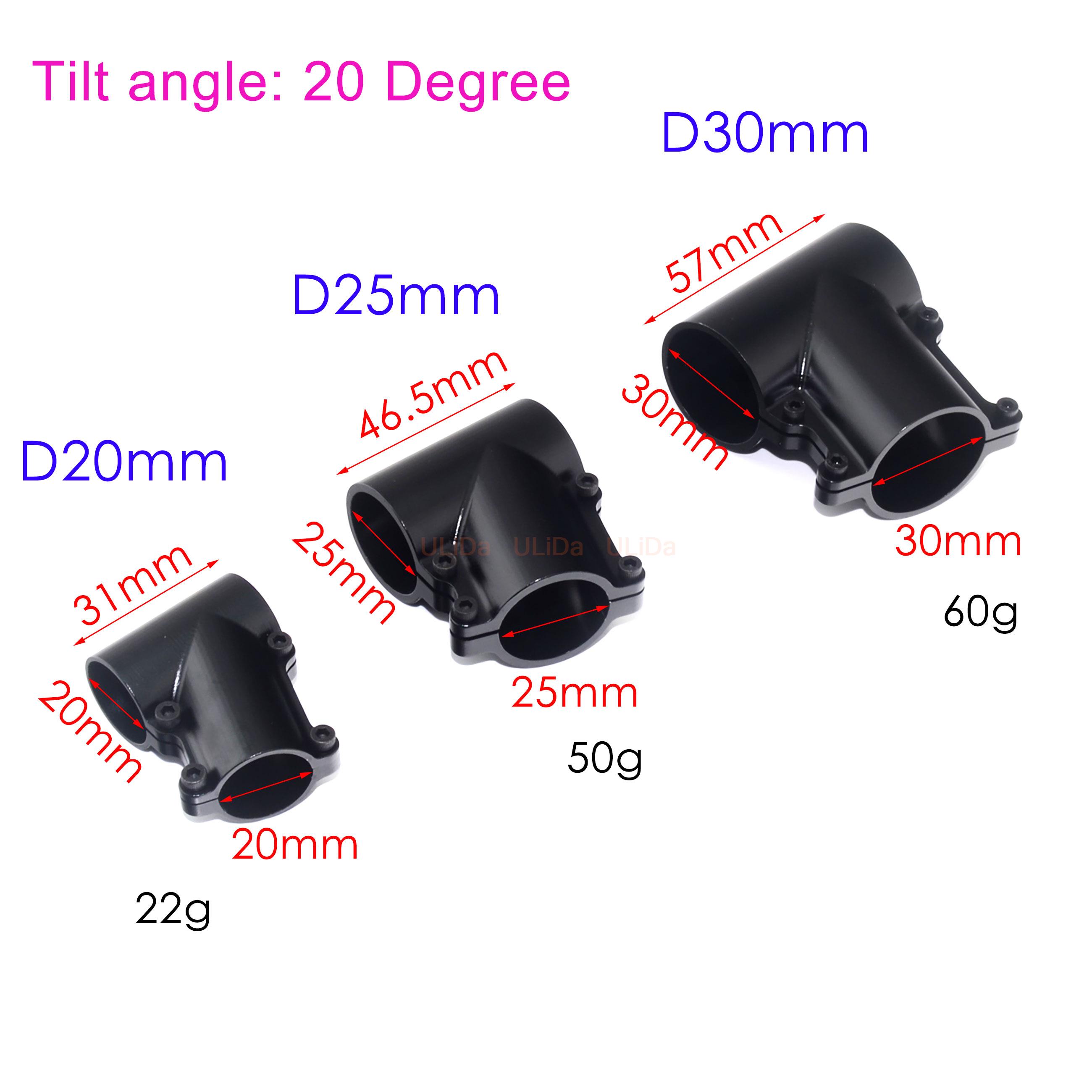 20 25 30mm Tripod Oblique Tee  - Drone Rc Not Connected recension och pris