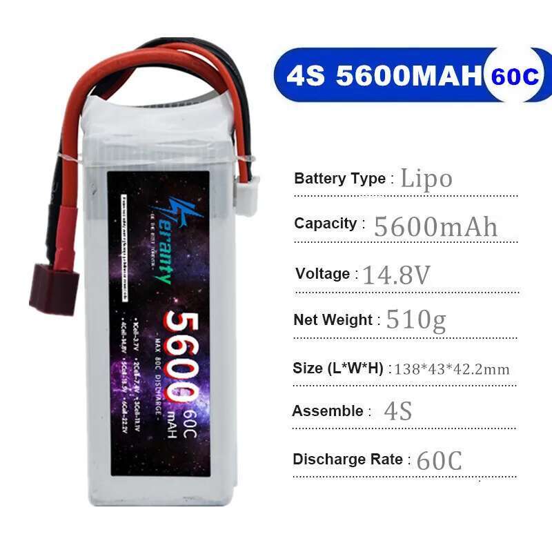 TERANTY 5600MAH 60C 2S 3S 4S 6 - Rc Drift Car Kit recension och pris