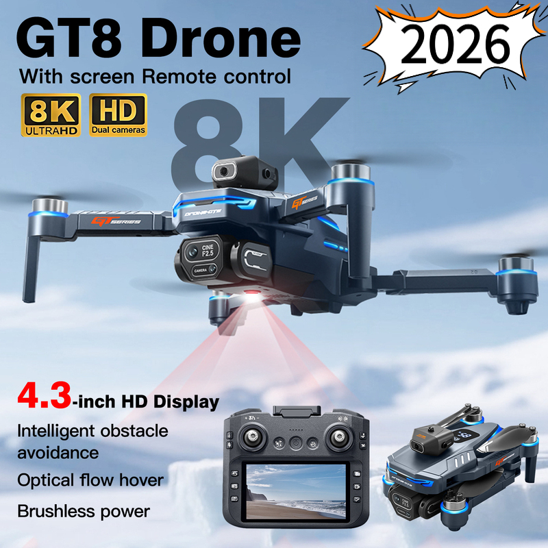 2026New GT8 Drone 8K Professio - Drone Gt8 Rc recension och pris