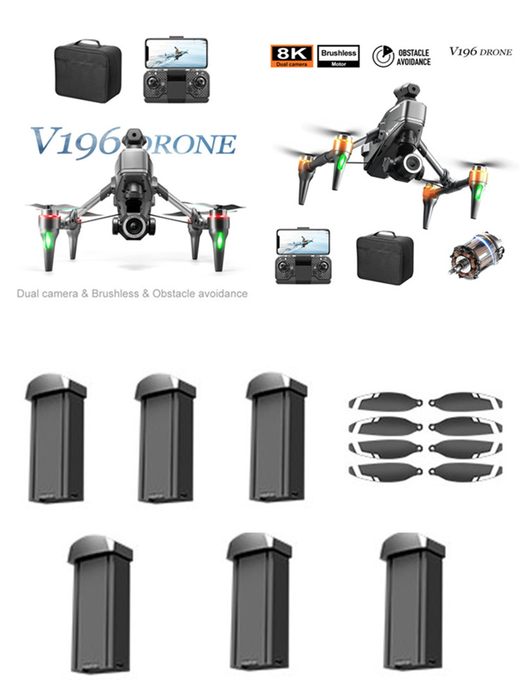 V196 Brushless RC Drone 3.7V 1 - Drone V196 Rc recension och pris